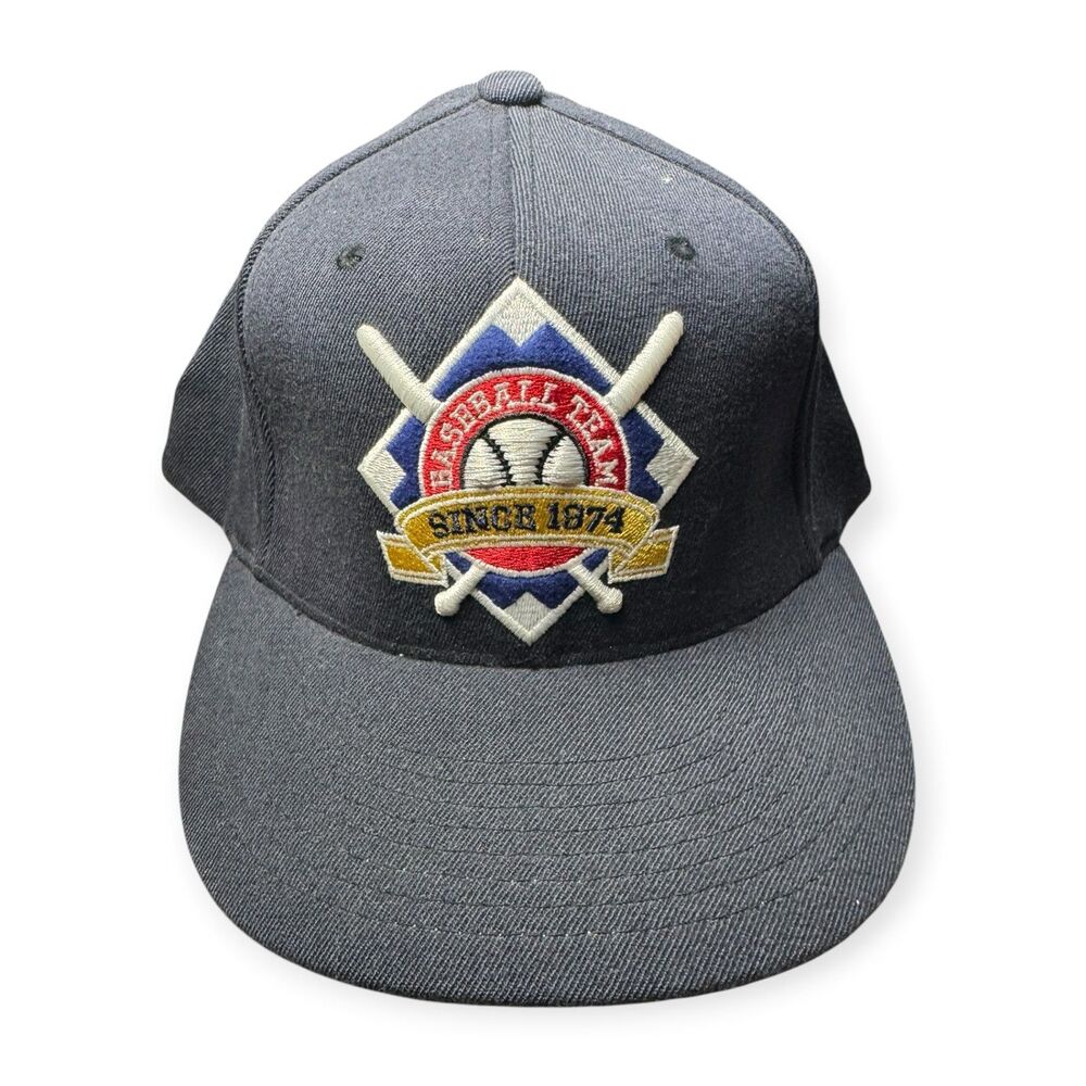 Baseball Team Size Medium Hat Baseball Cap Navy Blue VTG